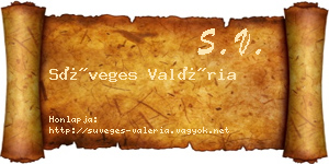 Süveges Valéria névjegykártya