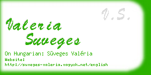 valeria suveges business card